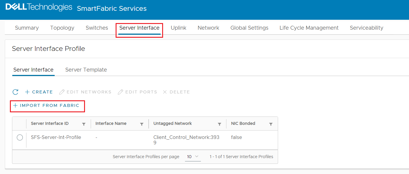 Discover Server Interfaces